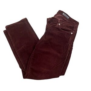 AG Adriano Goldschmied Burgundy Skinny Pants